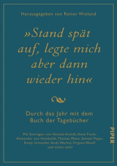 Stand spat auf, legte mich aber dann wieder hin (Hardcover)