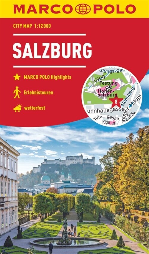 MARCO POLO Citymap Salzburg 1:12 000 (Sheet Map)