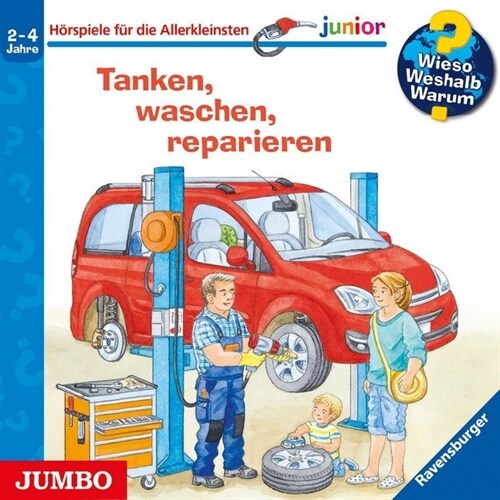 Wieso Weshalb Warum junior. Tanken, waschen, reparieren, Audio-CD (CD-Audio)