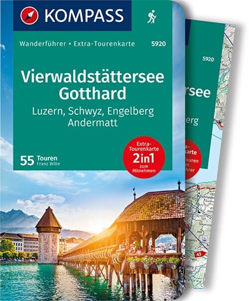 KOMPASS Wanderfuhrer Vierwaldstattersee, Gotthard (Paperback)