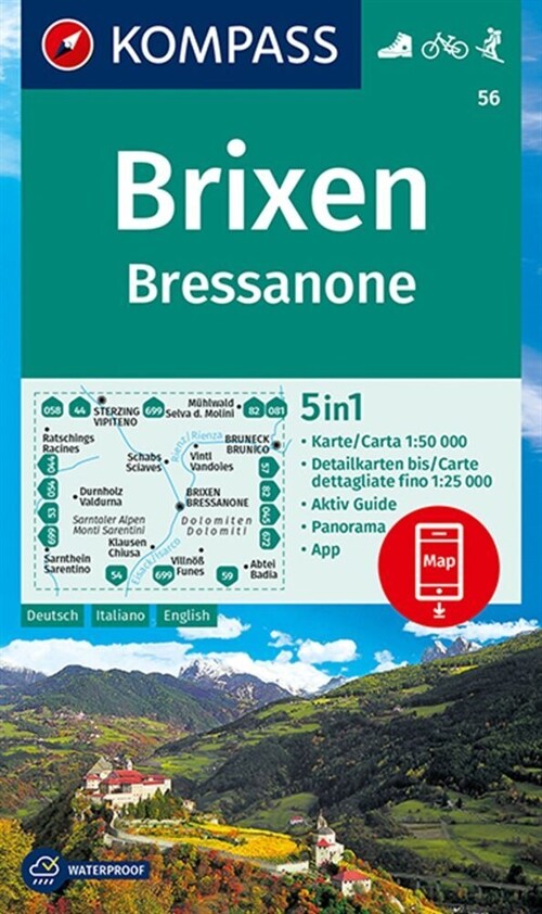 KV WK 56 Brixen, Bressanone (Sheet Map)