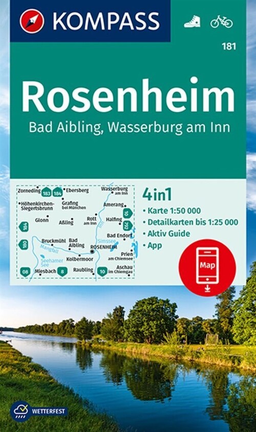 KV WK 181 Rosenheim, Bad Aibling, Wasserburg am Inn (Sheet Map)