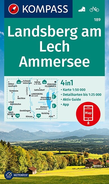 KV WK 189 Landsberg/Lech, Ammersee (Sheet Map)