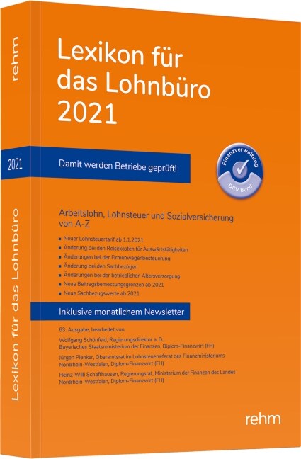 Lexikon fur das Lohnburo 2021 (Paperback)