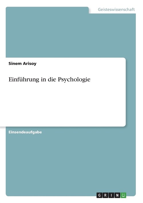 Einf?rung in die Psychologie (Paperback)
