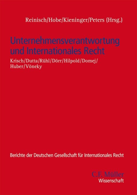 Unternehmensverantwortung und Internationales Recht (Paperback)