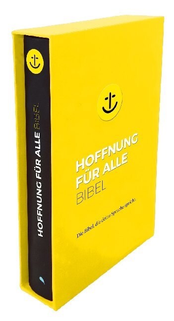 Hoffnung fur alle. Die Bibel - Black Hope Geschenkbibel - Großformat mit Loch-Stanzung im gelben Schuber (Book)