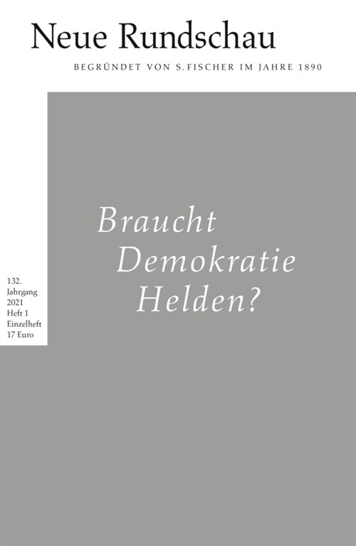 Neue Rundschau 2021/1 (Paperback)