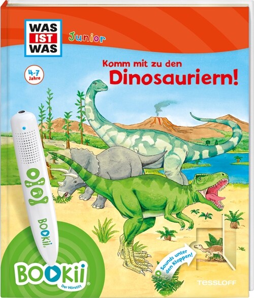 BOOKii® WAS IST WAS Junior Komm mit zu den Dinosauriern! (Hardcover)