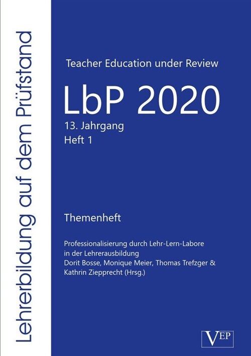 Professionalisierung durch Lehr-Lern-Labore in der Lehrerausbildung (Paperback)