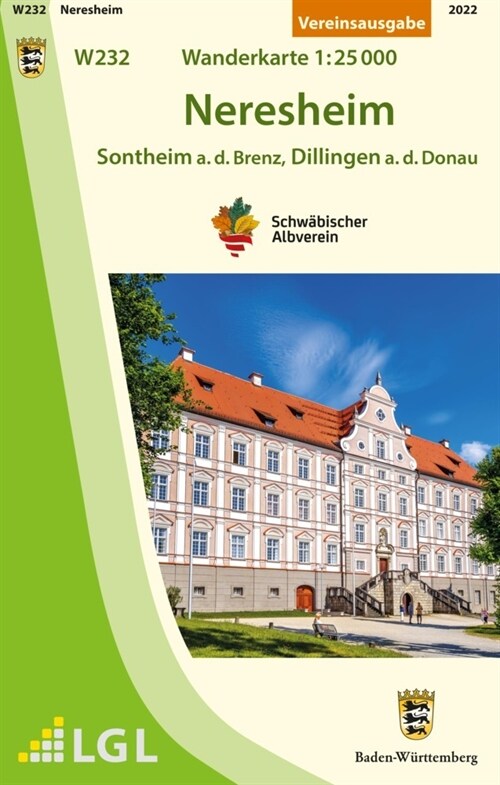 W232 Neresheim - Sontheim a.d.Brenz, Dillingen a.d.Donau (Sheet Map)