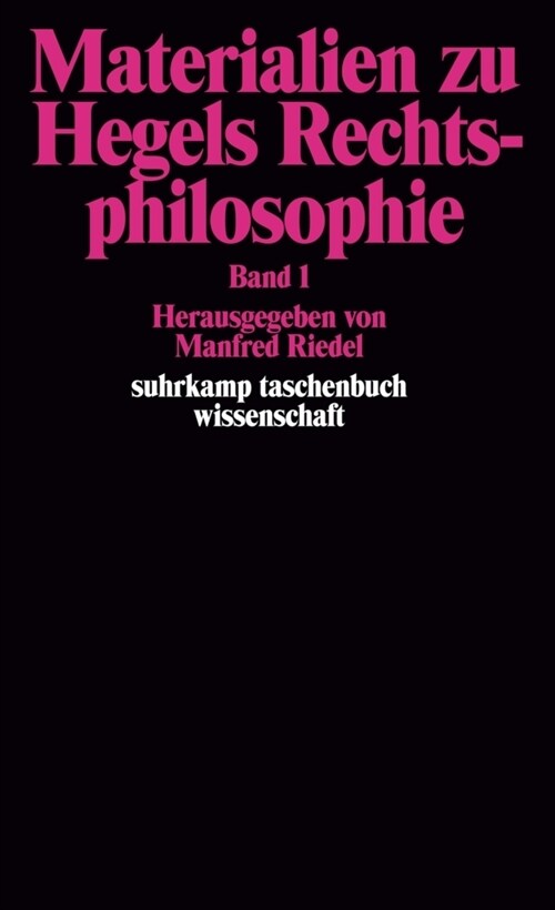 Materialien zu Hegels Rechtsphilosophie (Paperback)