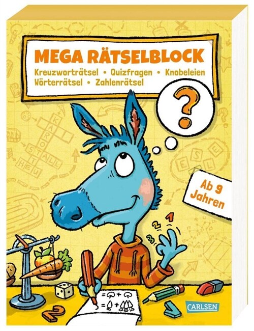 Mega Ratselblock - Kreuzwortratsel, Quizfragen, Knobeleien, Worterratsel, Zahlenratsel (Paperback)