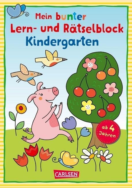 Mein bunter Lern- und Ratselblock: Kindergarten (Paperback)
