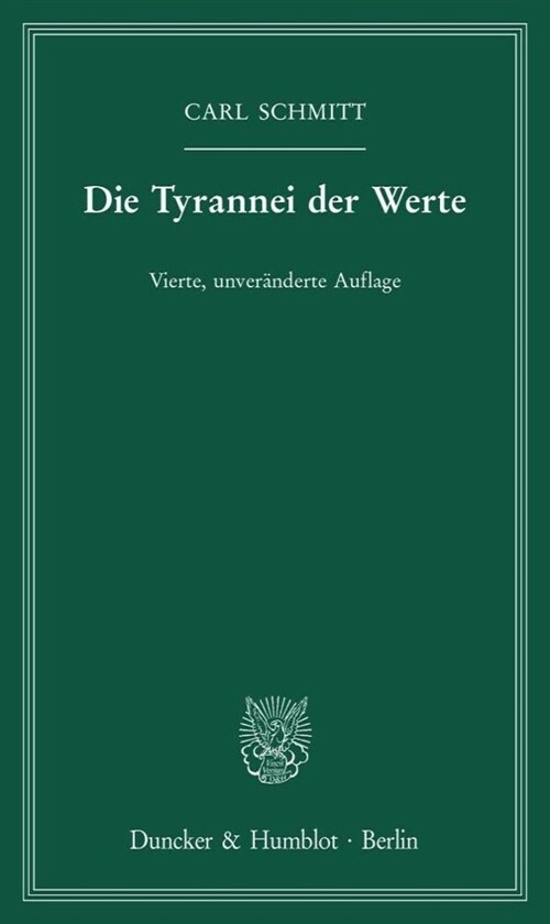 Die Tyrannei der Werte (Paperback)