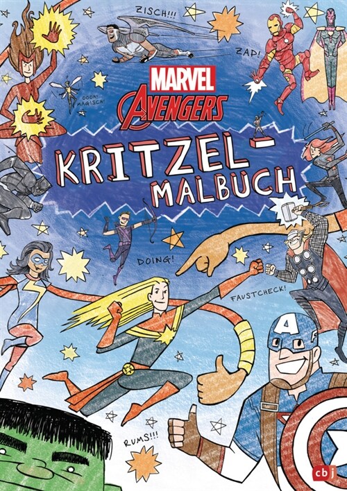 MARVEL Avengers Kritzel-Malbuch (Hardcover)