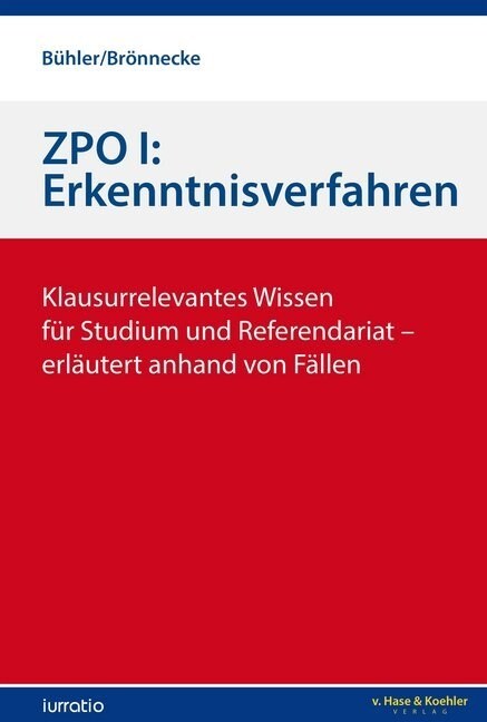 ZPO I: Erkenntnisverfahren (Book)