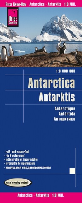 Reise Know-How Landkarte Antarktis / Antarctica (1:8.000.000) (Sheet Map)