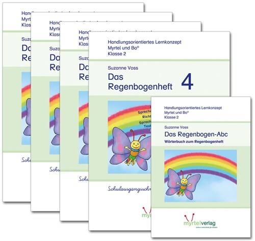 Regenbogenheft 1-4 Schulausgangsschrift + Das Zauberwald-ABC, 5 Bde. (WW)