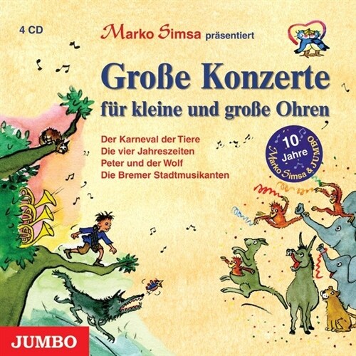 Große Konzerte fur kleine Ohren, 4 Audio-CDs (CD-Audio)