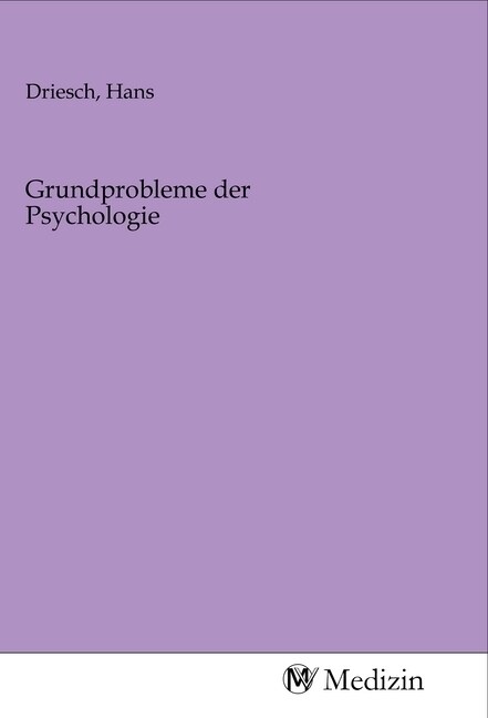 Grundprobleme der Psychologie (Paperback)