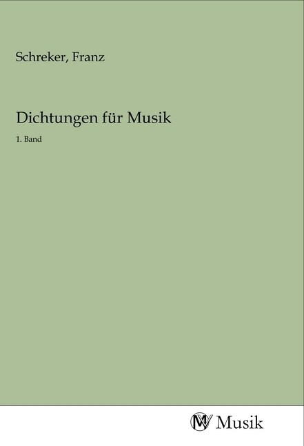 Dichtungen fur Musik (Paperback)