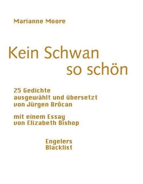 Kein Schwan so schon (Paperback)