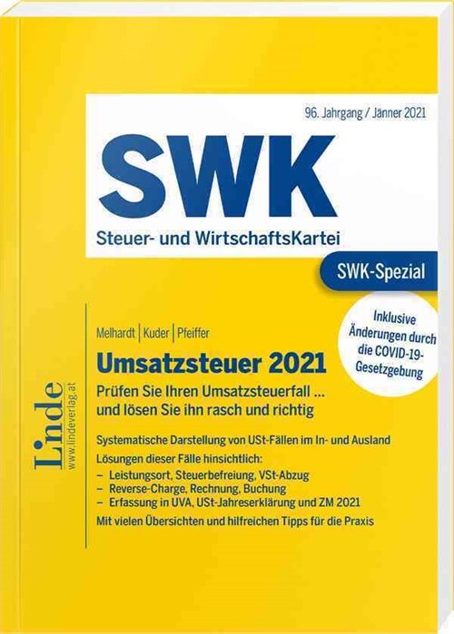 SWK-Spezial Umsatzsteuer 2021 (Paperback)