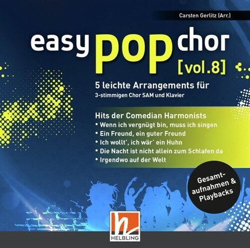 easy pop chor. Vol.8, 1 Audio-CD (CD-Audio)