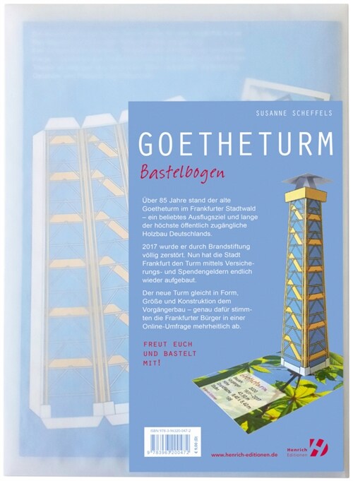 Der Goetheturm - Bastelbogen (Book)