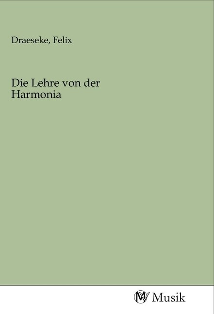 Die Lehre von der Harmonia (Paperback)