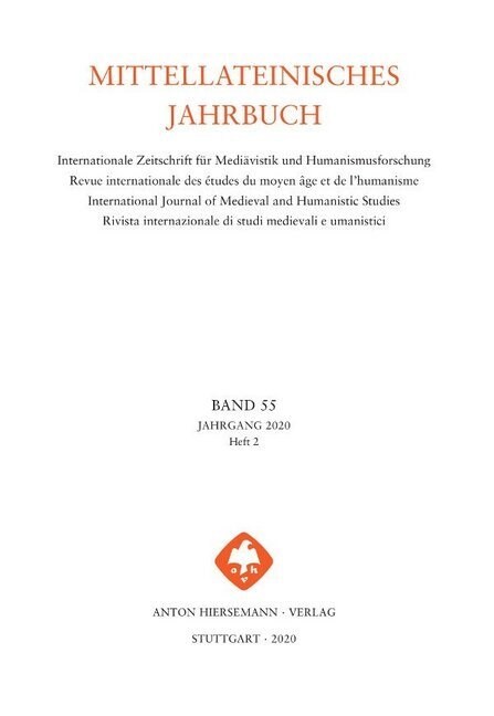 Mittellateinisches Jahrbuch. Internationale Zeitschrift fur Mediavistik und Humanismusforschung (Hardcover)