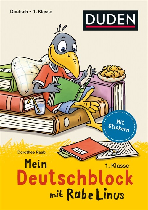 Mein Deutschblock mit Rabe Linus - 1. Klasse (Paperback)