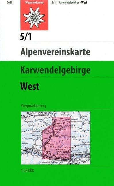 Karwendelgebirge - Westliches Blatt (Sheet Map)