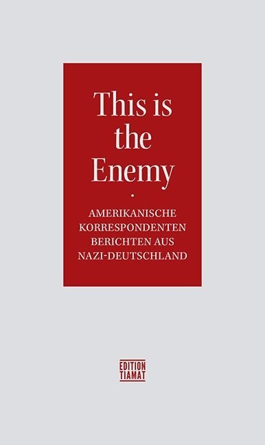 This is the Enemy (Paperback)