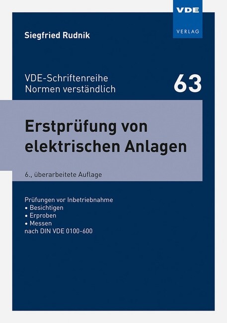 Erstprufung von elektrischen Anlagen (Paperback)