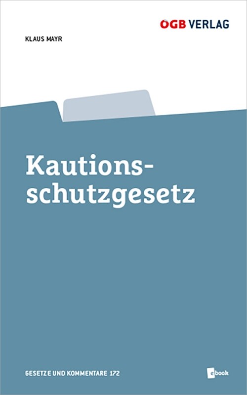 Kautionsschutzgesetz, m. 1 E-Book (Paperback)