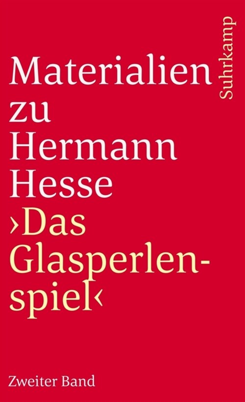 Materialien zu Hermann Hesses »Das Glasperlenspiel« (Paperback)