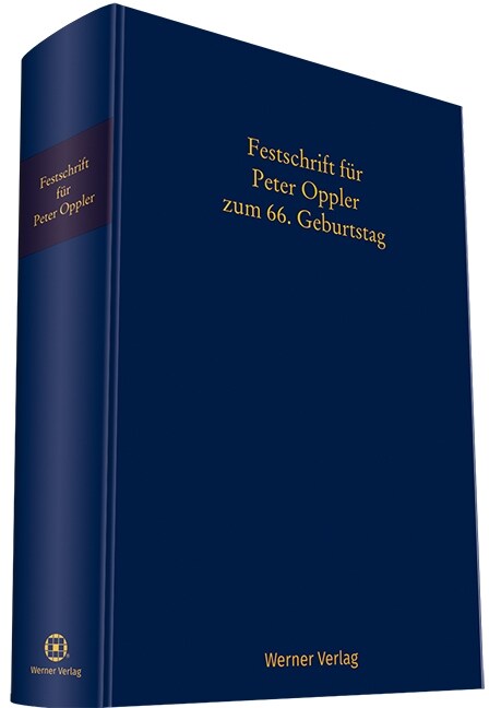 Festschrift fur Peter Oppler (Hardcover)