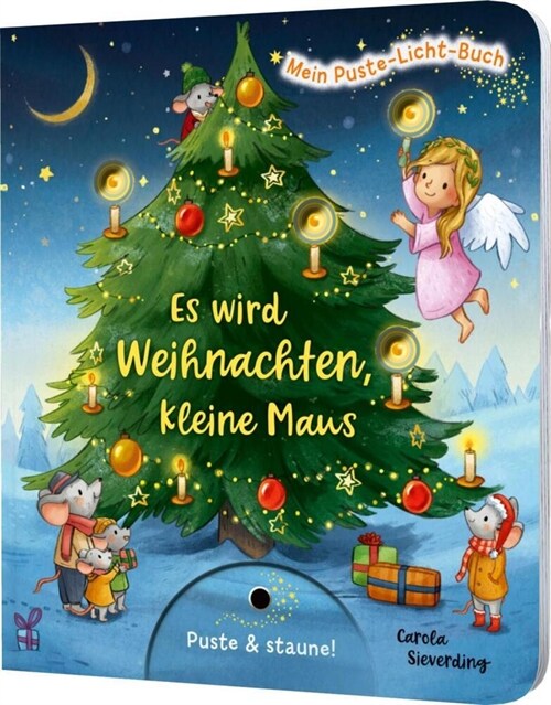 Mein Puste-Licht-Buch: Es wird Weihnachten, kleine Maus (Board Book)