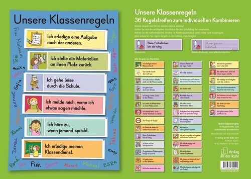 Unsere Klassenregeln (Bildkarten) (Cards)