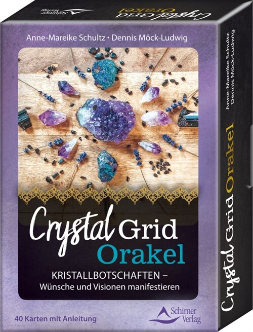 Crystal Grid Orakel, 40 Karten mit Anleitung (Cards)