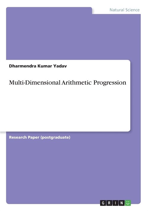 Multi-Dimensional Arithmetic Progression (Paperback)