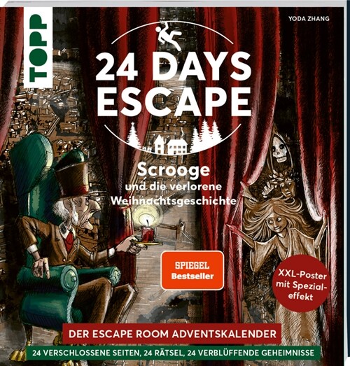 24 DAYS ESCAPE - Der Escape Room Adventskalender: Scrooge und die verlorene Weihnachtsgeschichte (Paperback)