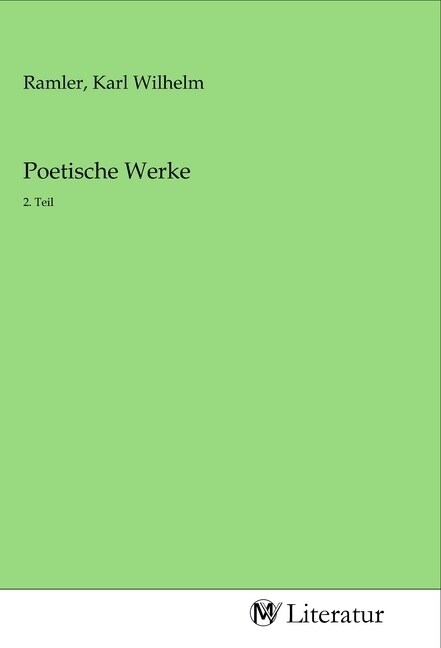 Poetische Werke (Paperback)