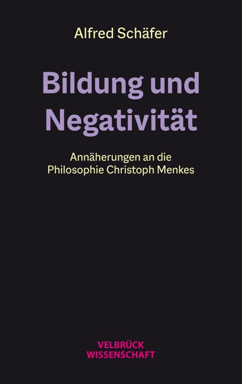 Bildung und Negativitat (Book)