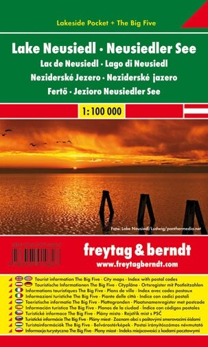 Freytag & Berndt Autokarte Neusiedler See. Lake Neusiedl. Lac de Neusiedl; Lago di Neusiedl: Neziderske Jezero; Neziderske jazero; Ferto; Jezioro Neus (Sheet Map)