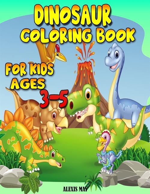 Dinosaur Coloring Book for Kids Ages 3-5 (Paperback)