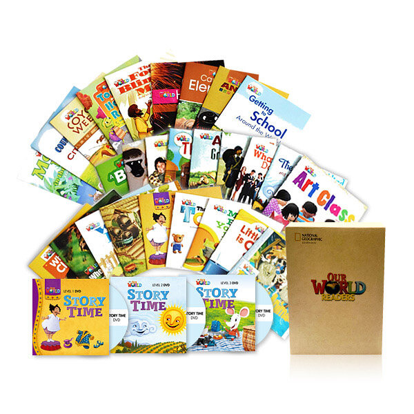 아워월드리더스 Our world Readers 1~3 Package with DVD Set (Storybook 27권 + DVD 3장)