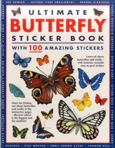 Ultimate Butterfly Sticker Book : With 100 Amazing Stickers (Pamphlet)